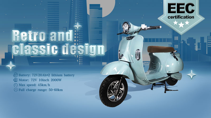 Electric Moped Scooter Motorcycle (EEC Certification)(Model LMJR) News